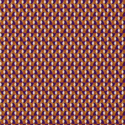 Printed Cotton BOHAZIA Caramel / Violet